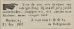 Linde van der Jan 1837-1928 (VPOG 01-02-1885 dankbet. 25 jr huwelijk).jpg